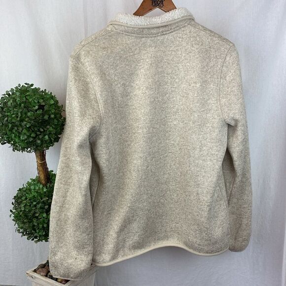 Swiss Tech Tan Zip Up Long Sleeve Fleece Lined Jacket L - Picture 3 of 5